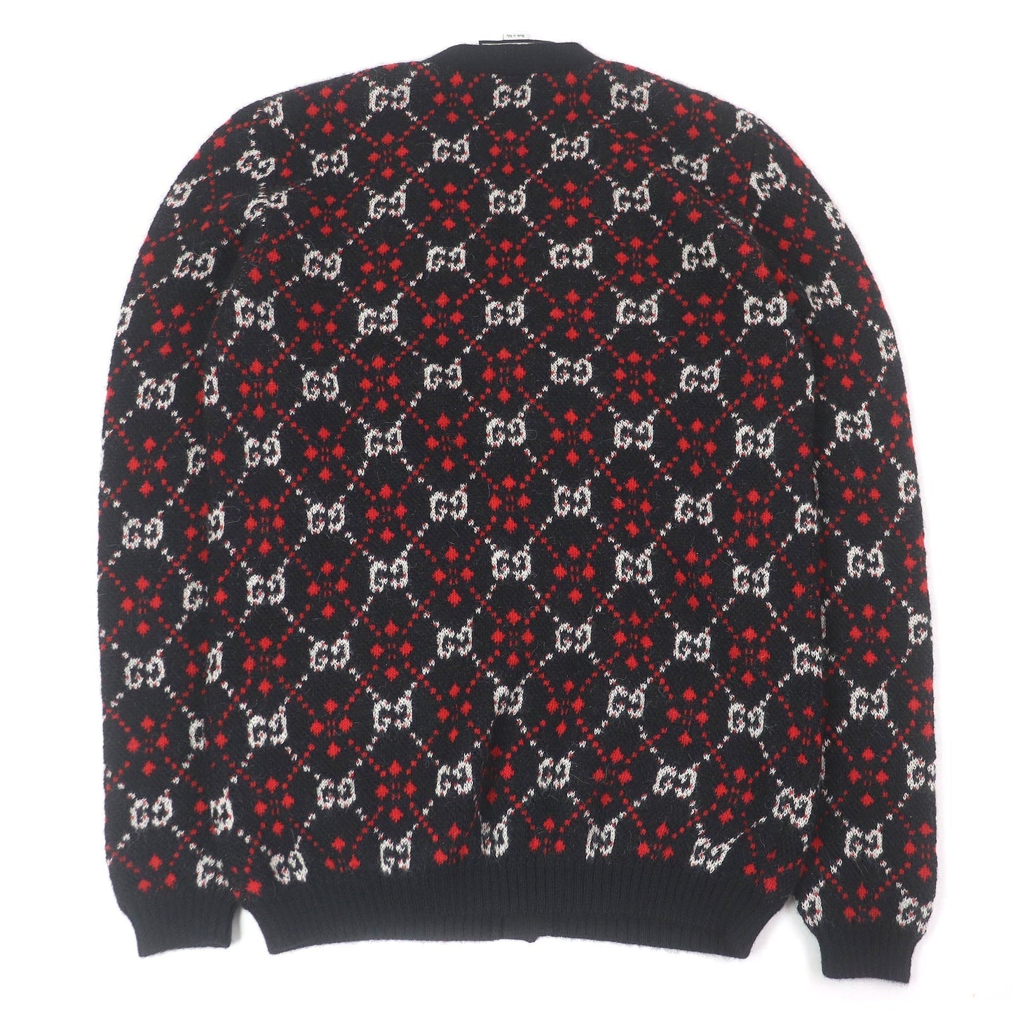 Gucci GG Diamond Argyle Alpaca Wool Cardigan