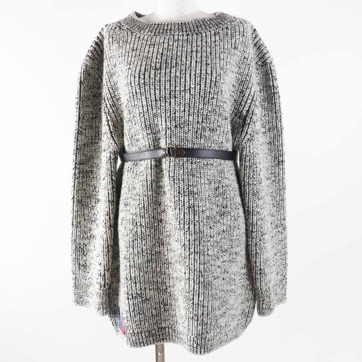 LOUIS VUITTON knit Main: 100% wool, some parts: 50% cotton, some parts: 50% polyester, some parts: sheepskin, some parts: 50% cotton Black White Women M