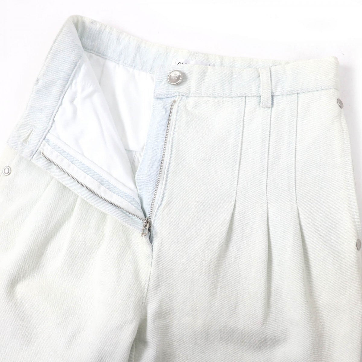 CHANEL Denim pants P64118V60184 Main: 100% cotton, some parts: 65% polyester, some parts: 35% cotton Indigo Women 38