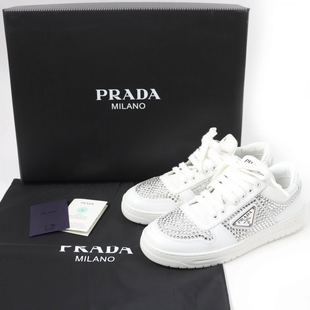 PRADA sneakers 1E348N Main: Leather white Women 35.5