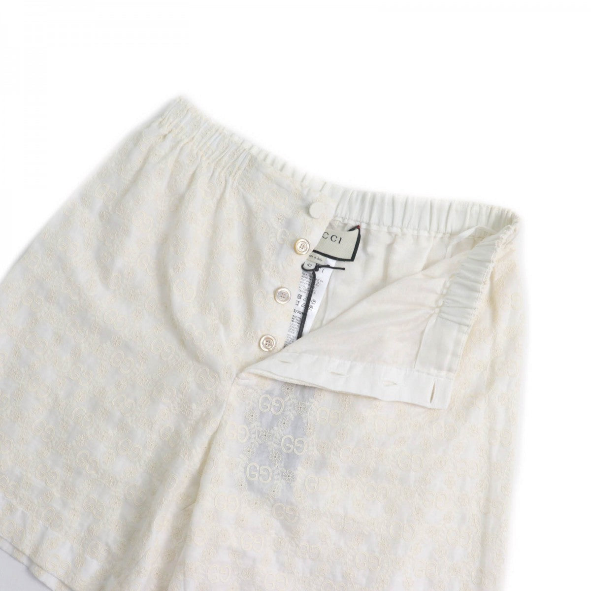 GUCCI Shorts 619507 Main: 100% cotton Ivory Women 42