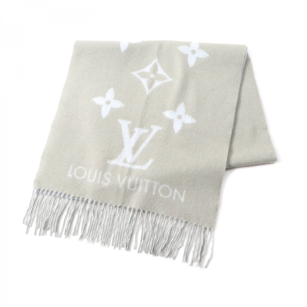 LOUIS VUITTON Stall M70462 Main: 100% cashmere Gray light blue Escalp Reykjavik Women