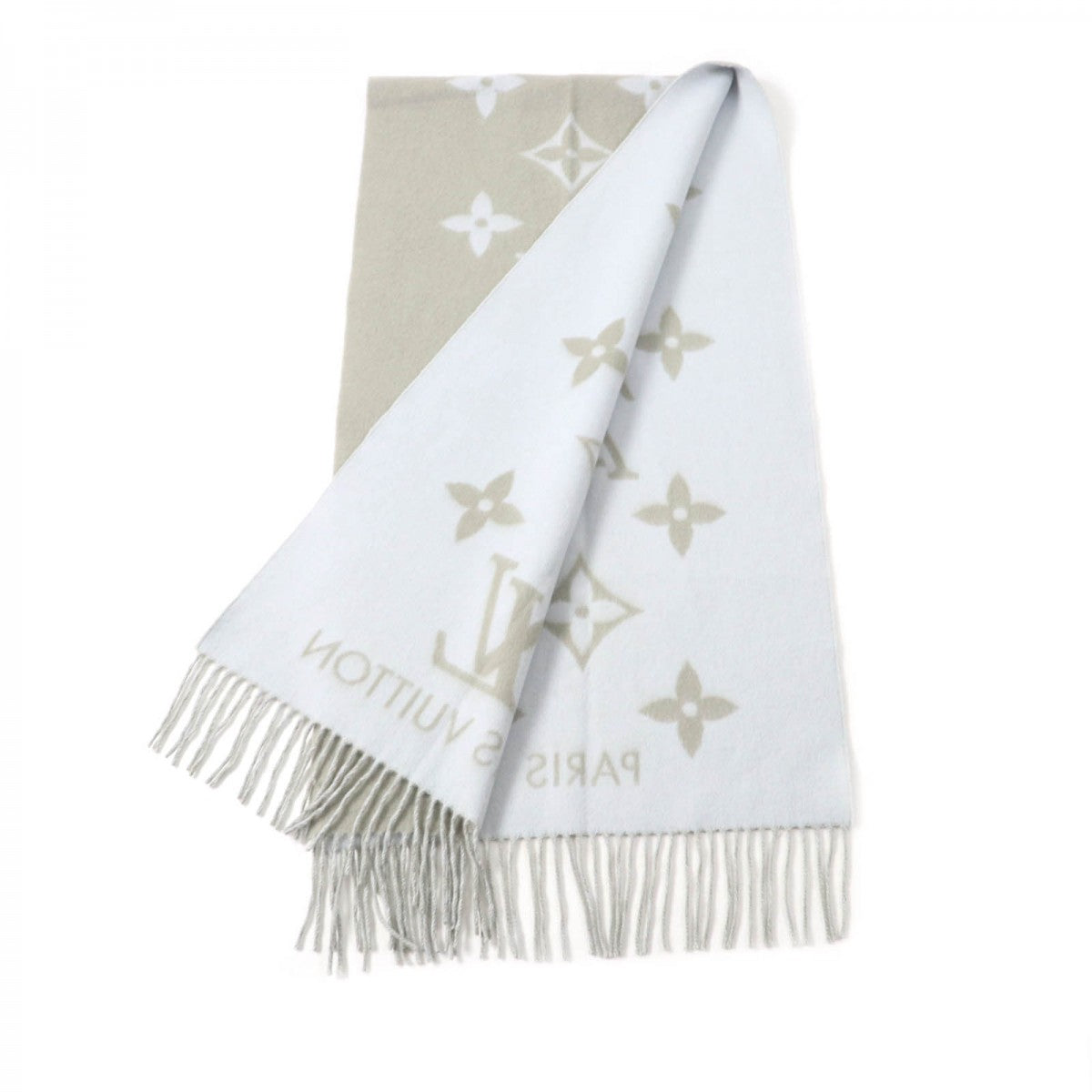 LOUIS VUITTON Stall M70462 Main: 100% cashmere Gray light blue Escalp Reykjavik Women