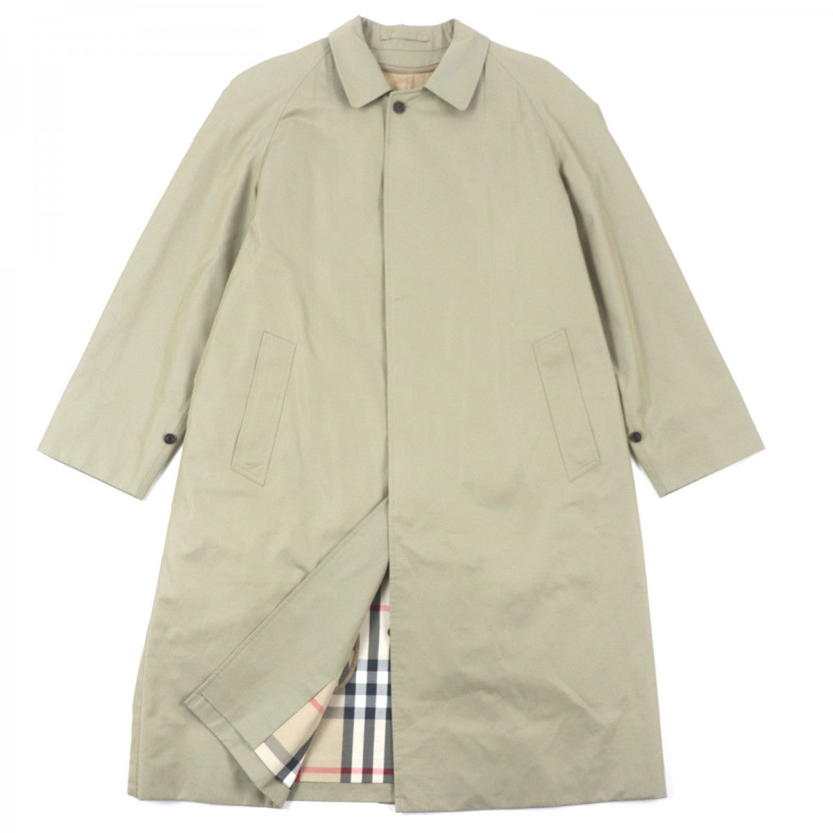 BURBERRY LONDON Stainless collar coat Outer: 100% cotton, Lining: cotton, Sleeve lining: polyester, Liner: 90% wool, Liner: 10% cashmere khaki mens