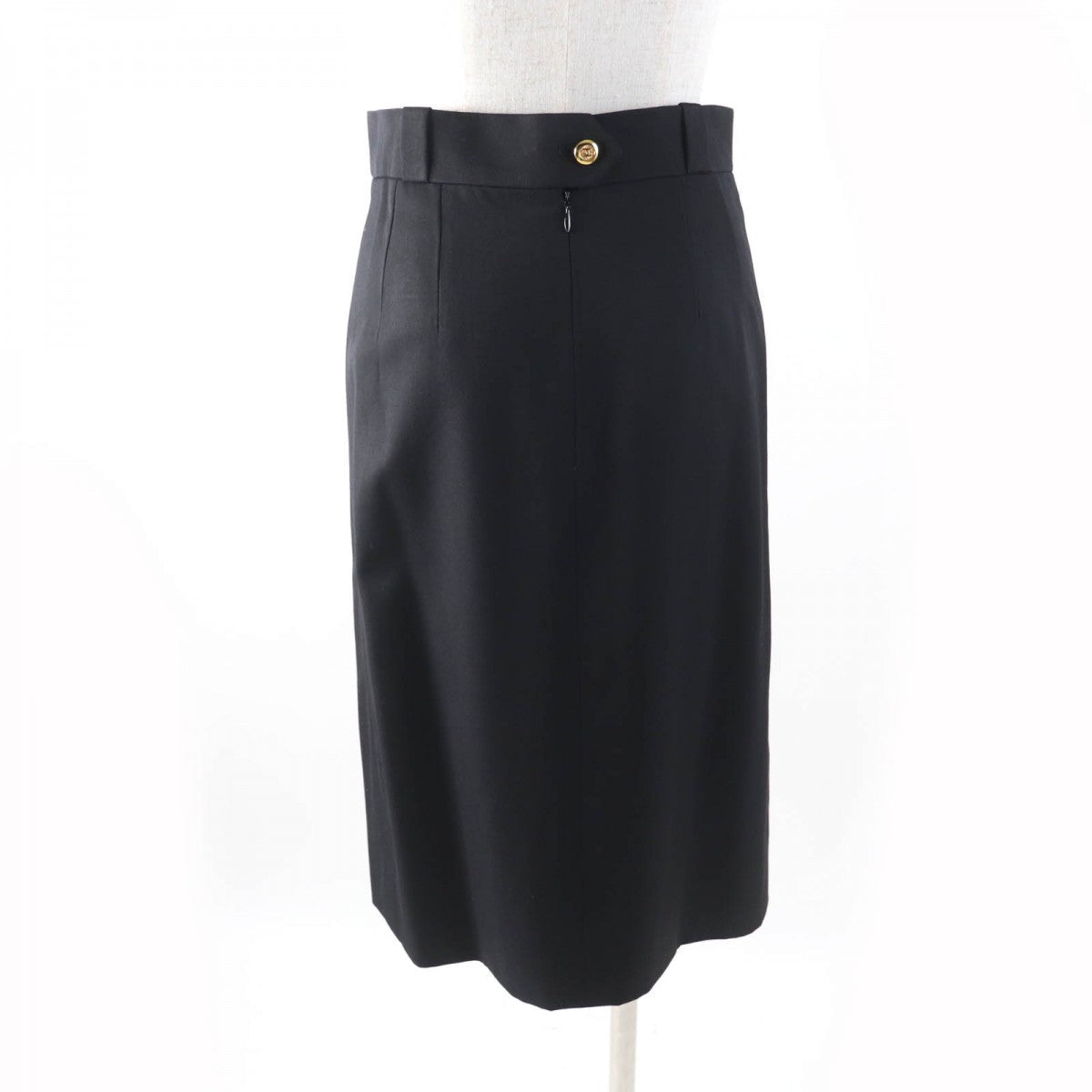 CHANEL Tight Skirt Outer: 100% wool, Lining: 100% silk black Women 34