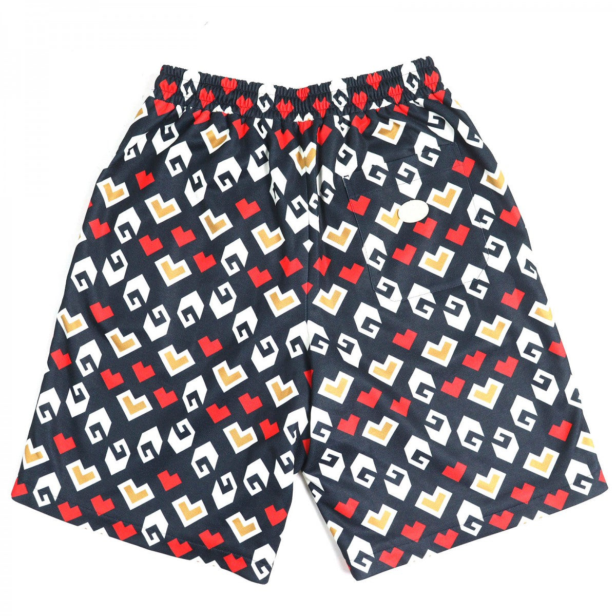 GUCCI Shorts 752639 Main: 55% polyester, Main: 45% cotton, Part: 100% polyester, Lining: 100% polyester, Lining: 100% cotton Navy white red mens XS
