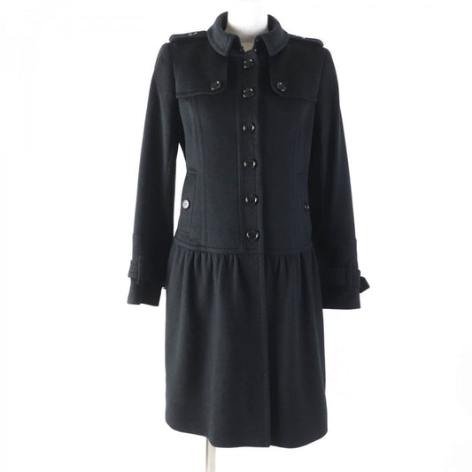 BURBERRY LONDON coat Main: 100% cashmere, Lining: Cupra, Part: Cowhide, Part: Cowhide, Part: Synthetic leather black Women 38