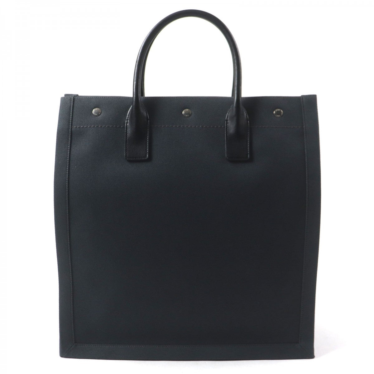 SAINT LAURENT PARIS Tote Bag 632539 Main: Canvas, Main: Leather dark gray black Rive Gauche N/S mens