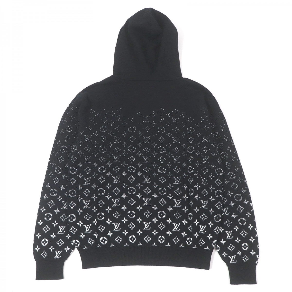 LOUIS VUITTON Hoodie 1AA4Y5 Main: 100% cotton Noir Bron monogram gradient mens S