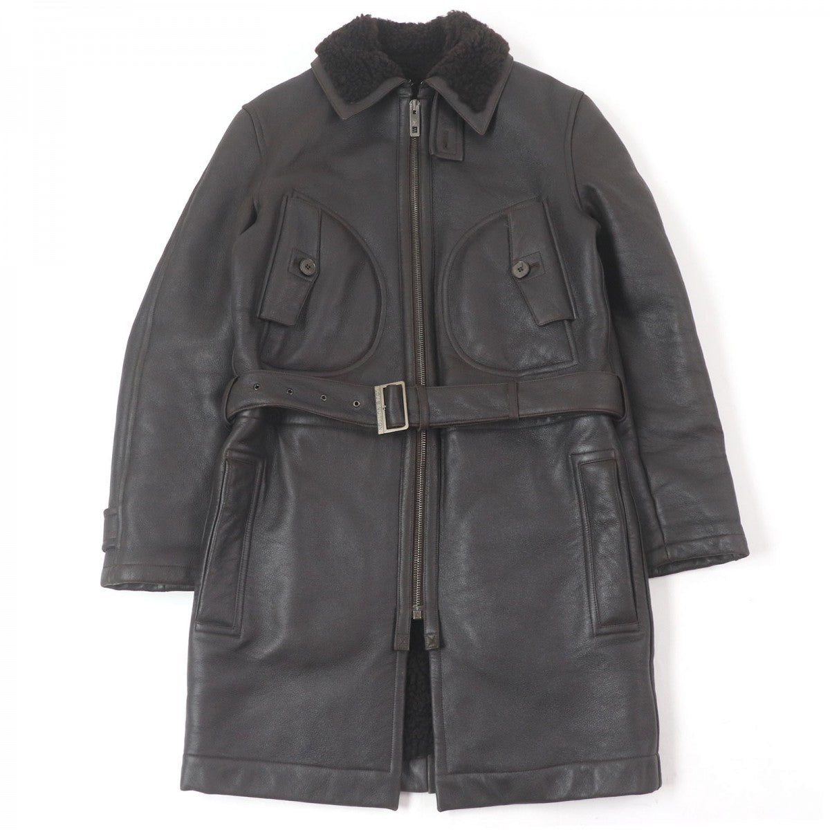 LOUIS VUITTON Mouton coat Main: 100% sheep leather Brown mens 46