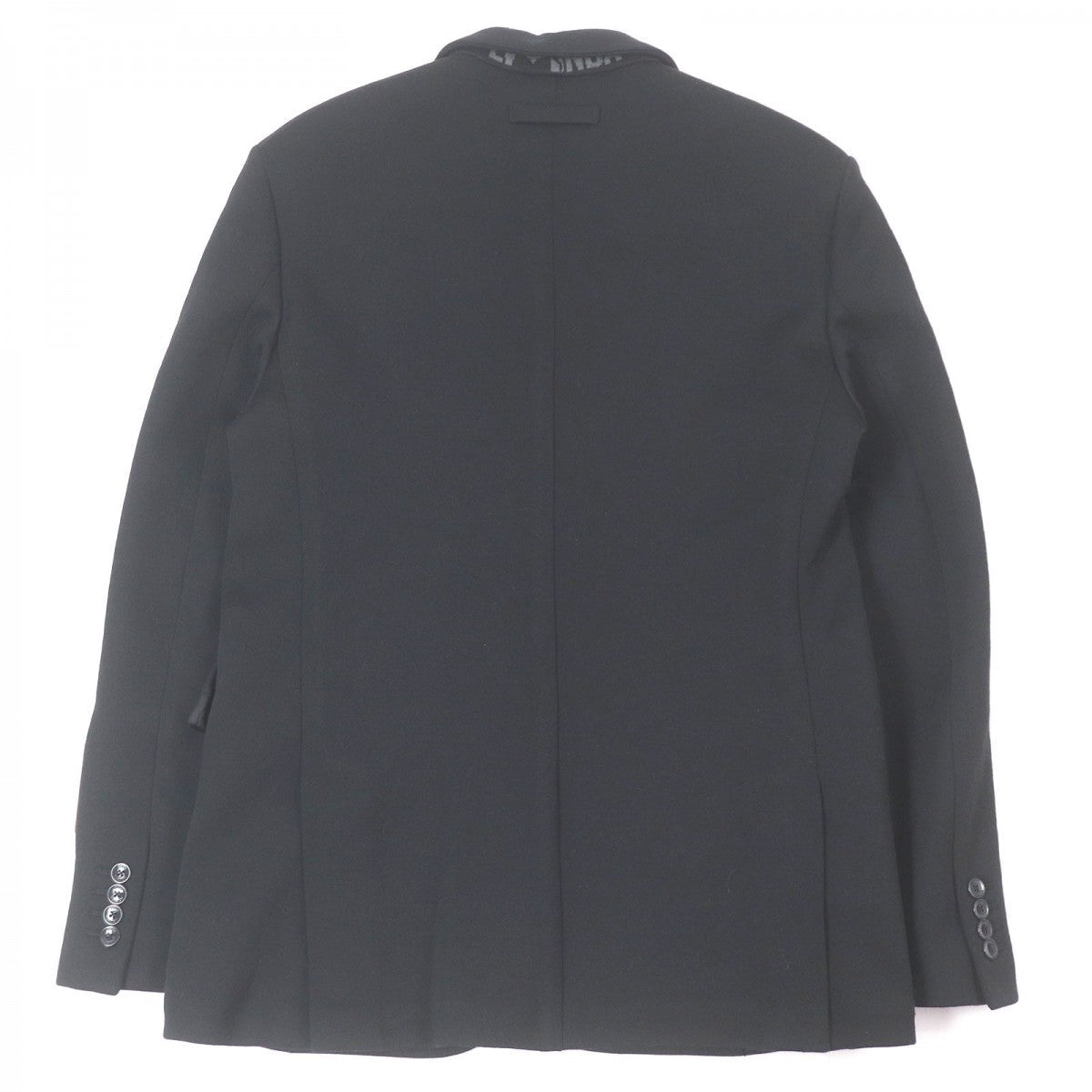 LOUIS VUITTON tailored jacket Outer: 59% wool, Outer: 37% cotton, Outer: 4% polyamide (nylon), Lining: 74% cupra, Lining: 26% cotton black mens 44