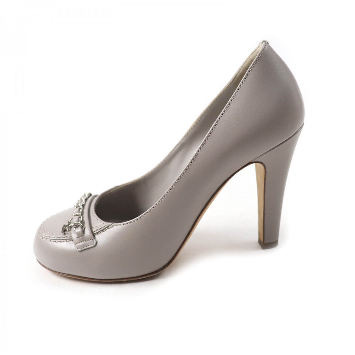 CHANEL pumps G31145 Main: Leather gray Women 36.5