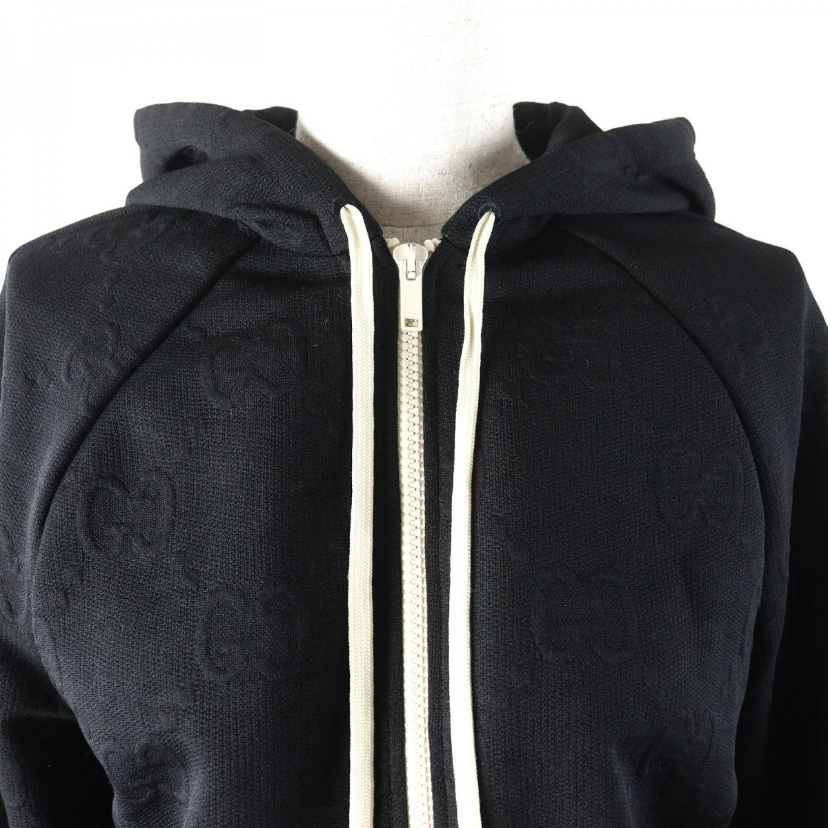 GUCCI Hoodie 661783 Main: 100% polyester, part: 75% polyester, part: 25% nylon black Women XS
