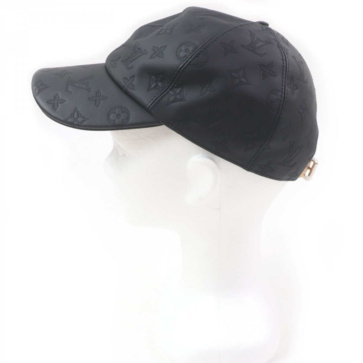 LOUIS VUITTON cap M76581 Outer: Cowhide, Lining: 55% Cotton, Lining: 45% Cupra black cap monogram shadow mens