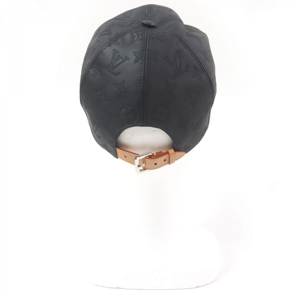 LOUIS VUITTON cap M76581 Outer: Cowhide, Lining: 55% Cotton, Lining: 45% Cupra black cap monogram shadow mens
