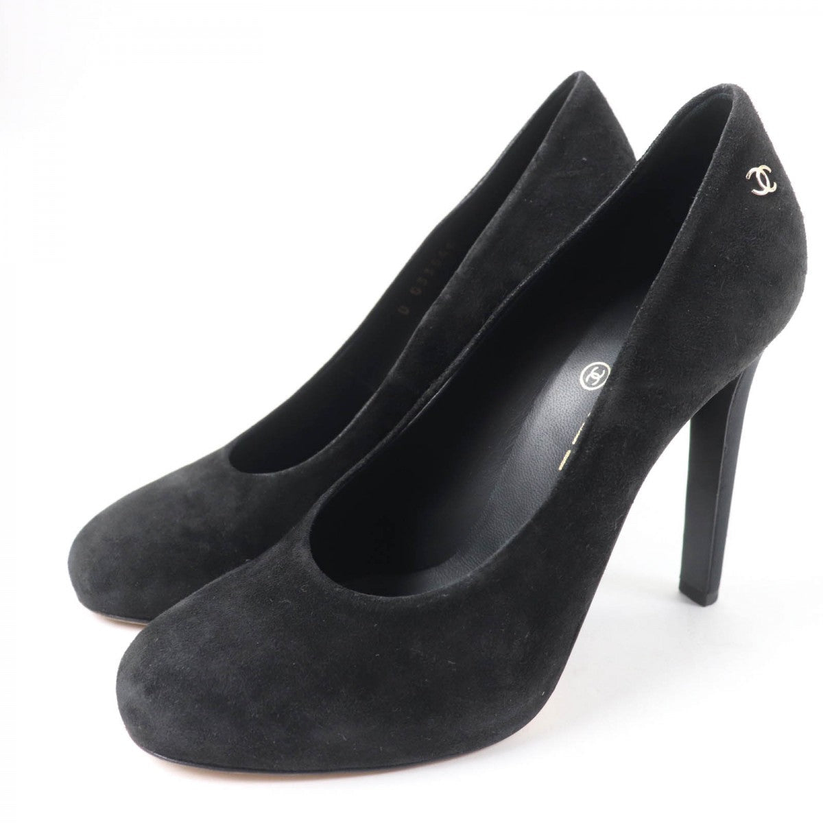 CHANEL pumps G33546 Main: Suede leather black Women 38