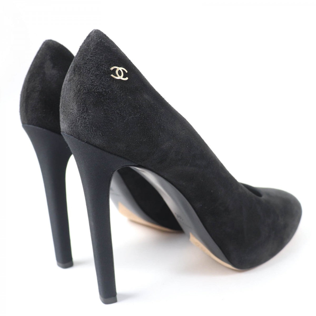CHANEL pumps G33546 Main: Suede leather black Women 38
