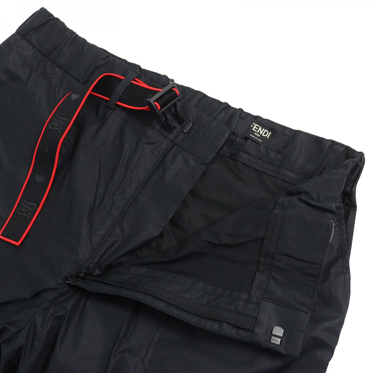 FENDI Pants FB0741 AHV5 Outer material: 100% cotton, part: 100% polyurethane black mens 50
