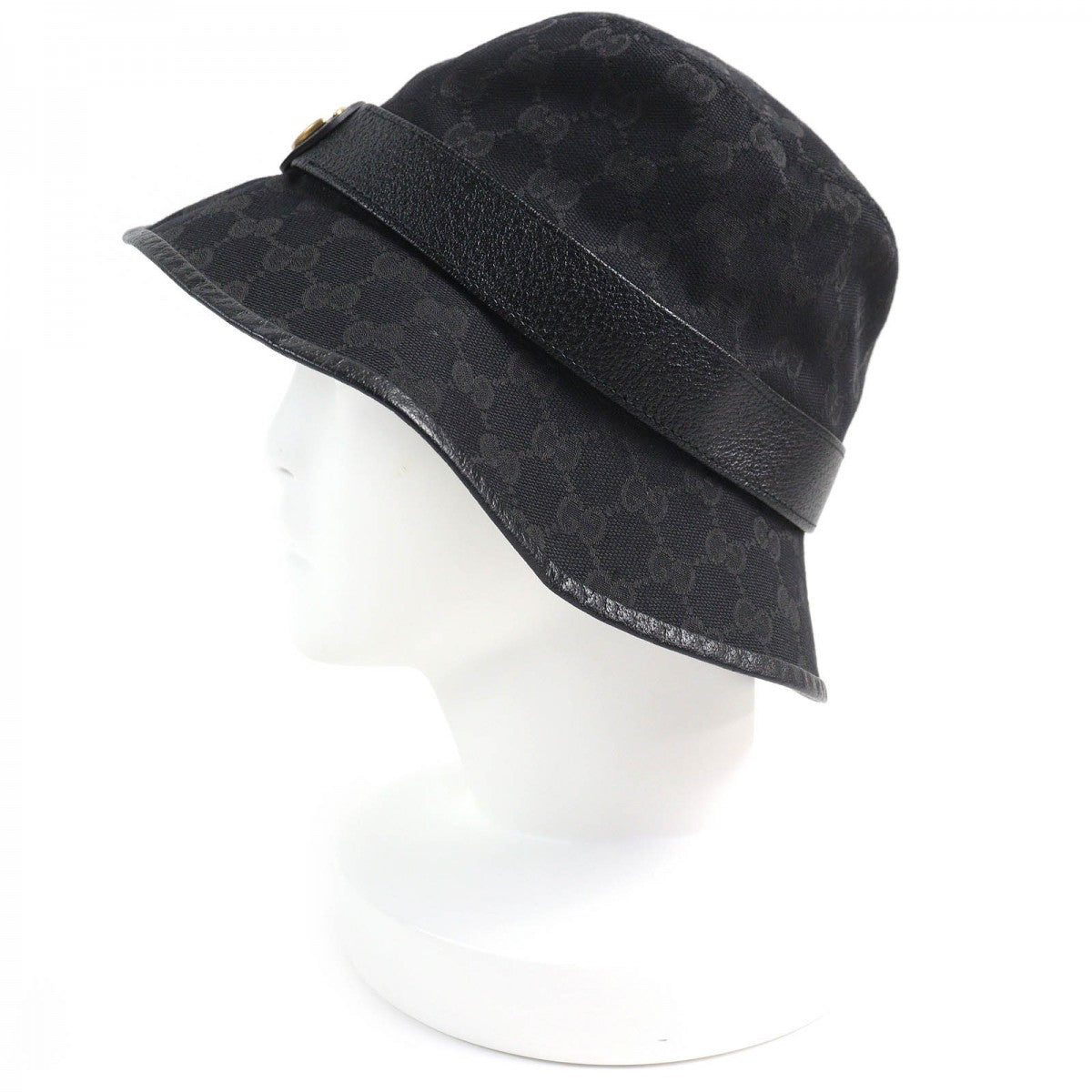 GUCCI hat 576587 Outer material: 68% polyester, Outer material: 16% cotton, Outer material: 16% nylon, Part: 50% rayon, Part: 50% cotton black mens
