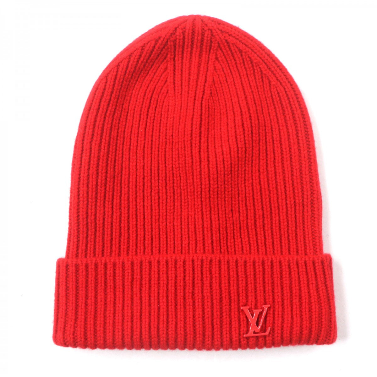 LOUIS VUITTON Knit cap MY1221 Main: 100% cashmere Red Bonnet LV Ahead mens