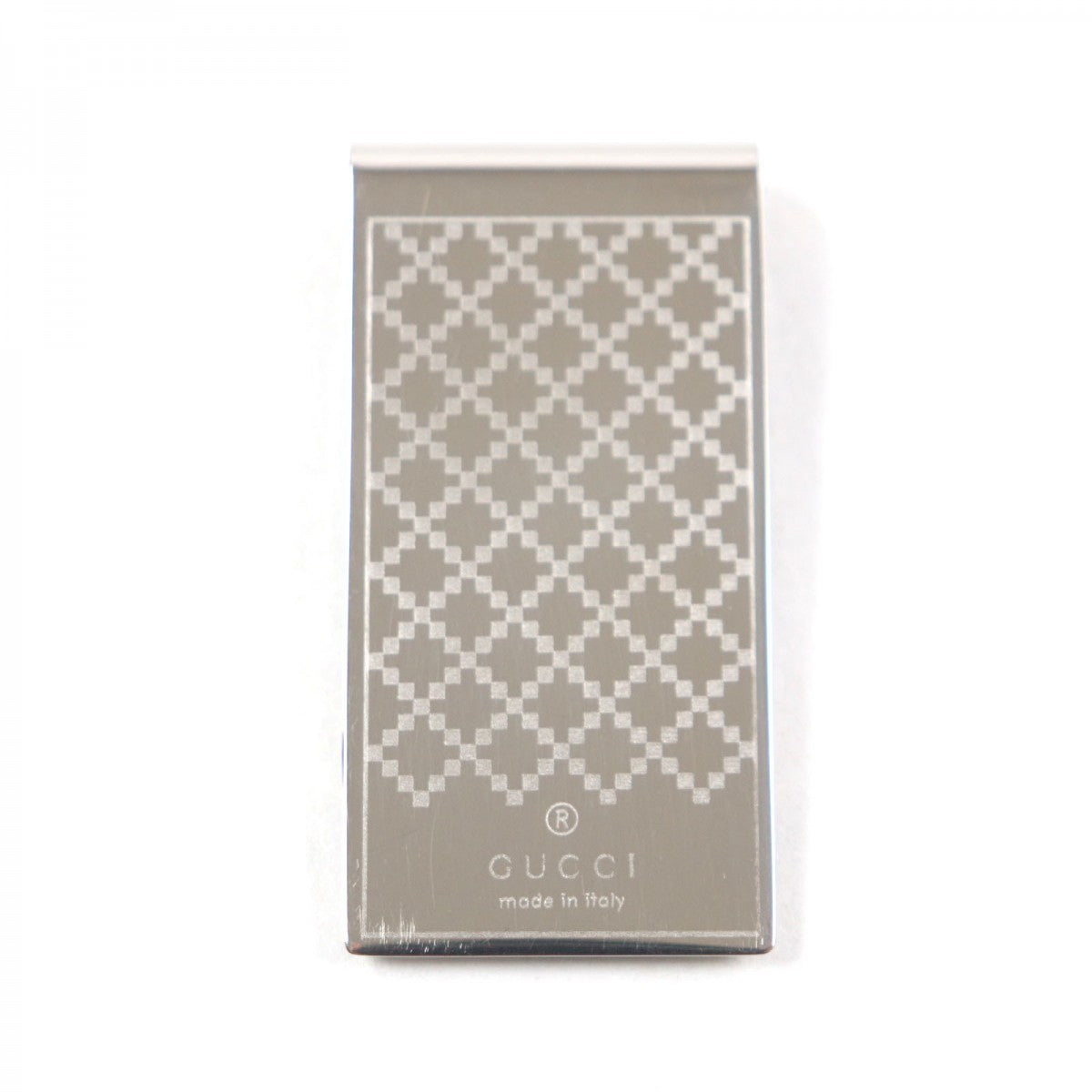 GUCCI Money clip 295837 Stainless Steel Silver Diamante mens