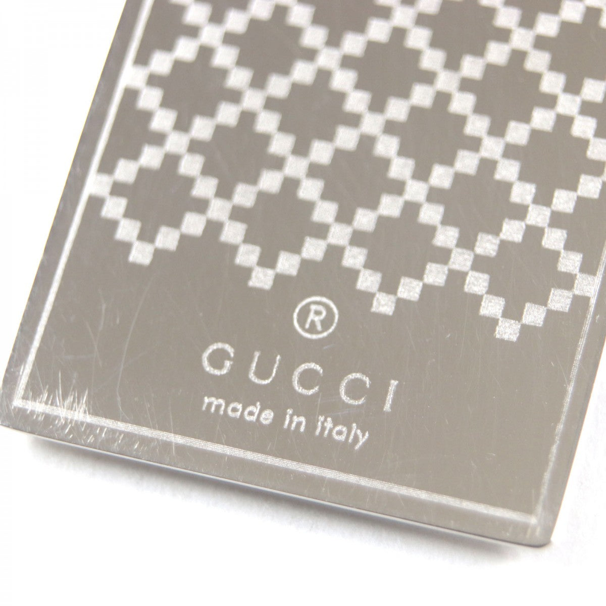 GUCCI Money clip 295837 Stainless Steel Silver Diamante mens