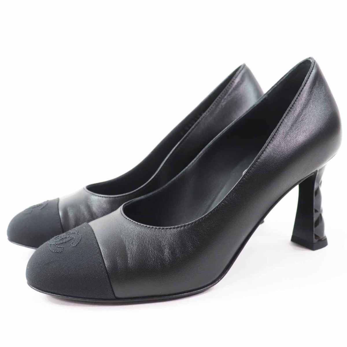 CHANEL pumps G40154 Main: Leather black Women 36