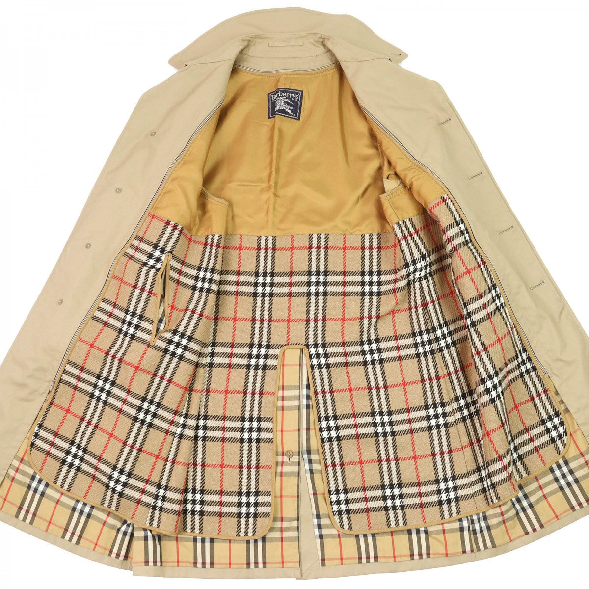 BURBERRY Stainless collar coat Outer: 65% polyester, Outer: 35% cotton, Lining: polyester, Lining: cotton, Sleeve lining: polyester beige mens