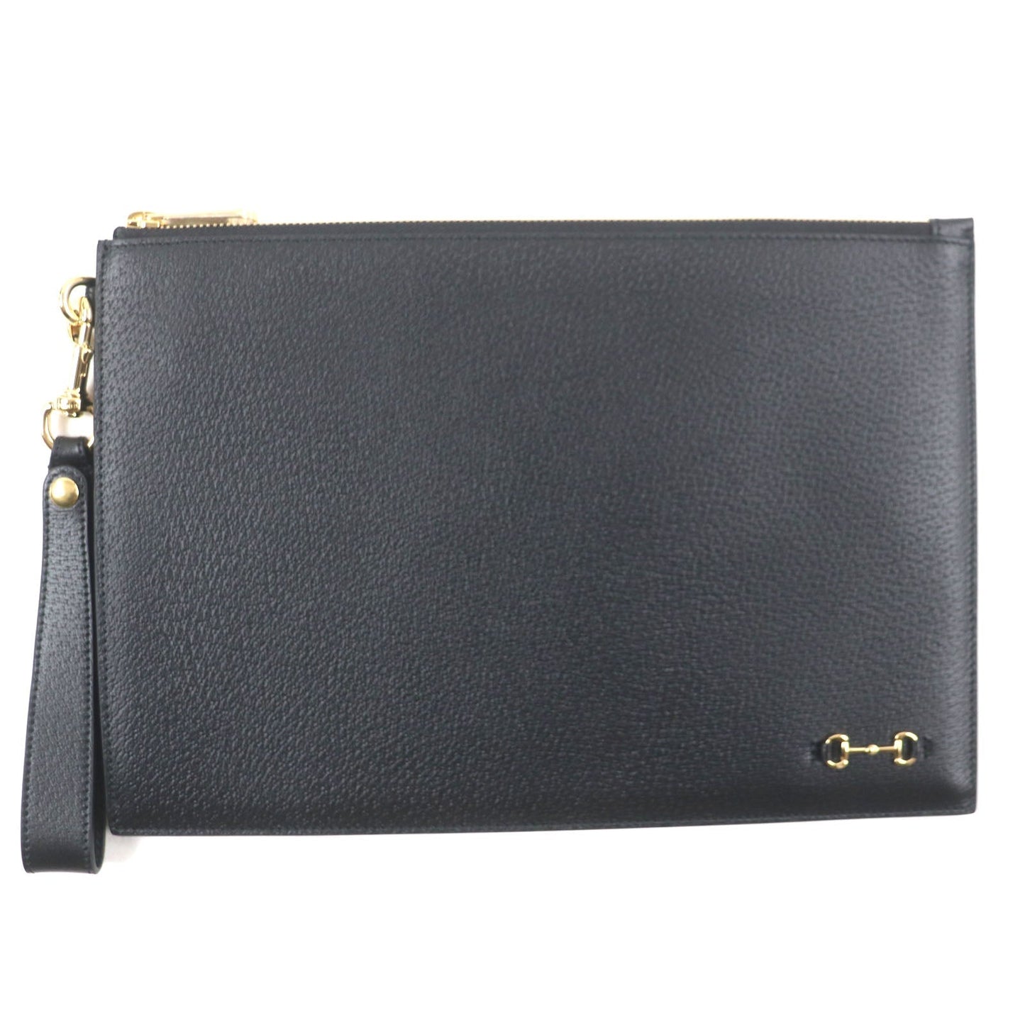 Gucci Horsebit Leather Clutch Bag