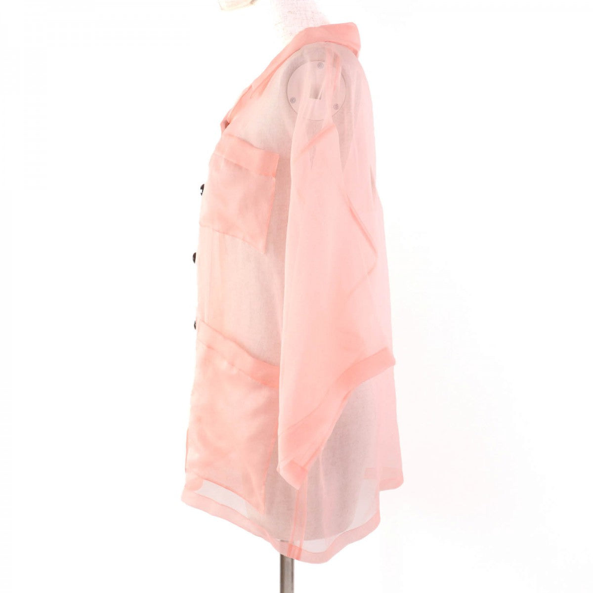 GUCCI Short sleeve shirt 616556 silk salmon pink 36