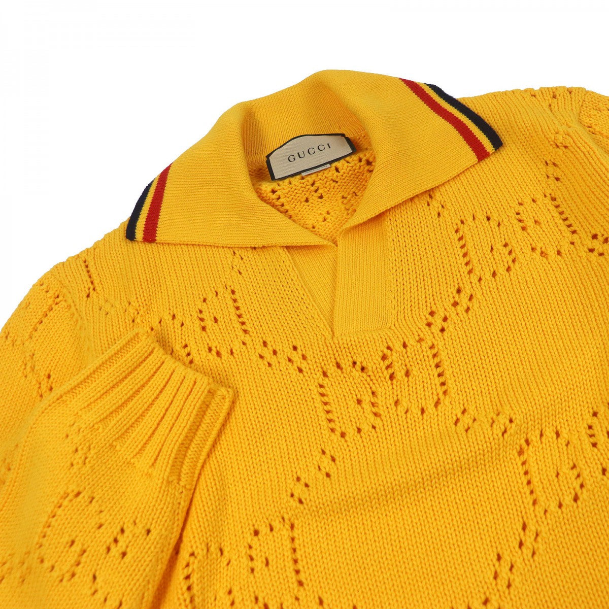 GUCCI knit 737654 Main: 100% cotton yellow mens S