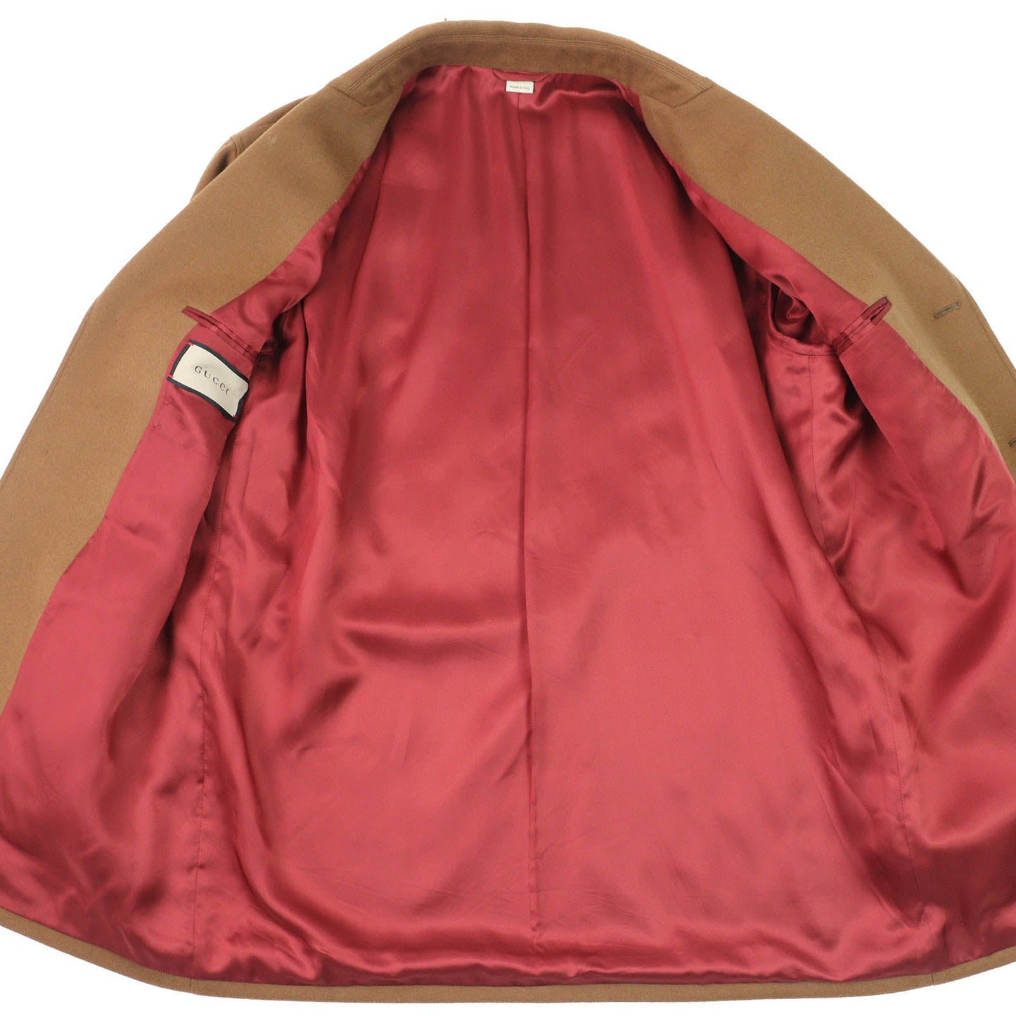 Gucci Snake embroidered cashmere coat