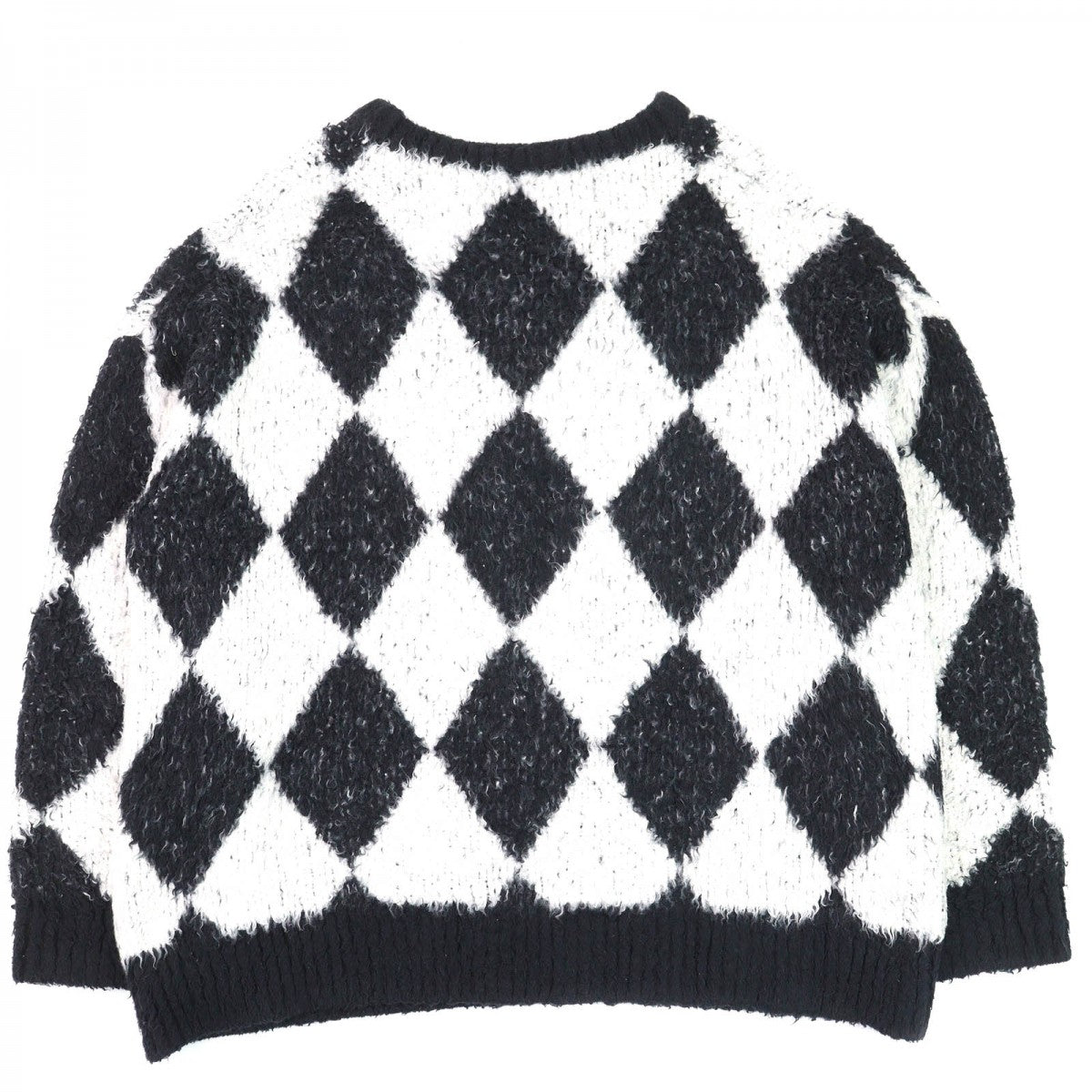 CELINE knit 2AF46974T Outer material: 80% cotton, Outer material: 16% nylon, Outer material: 4% polyurethane Black White type mens S