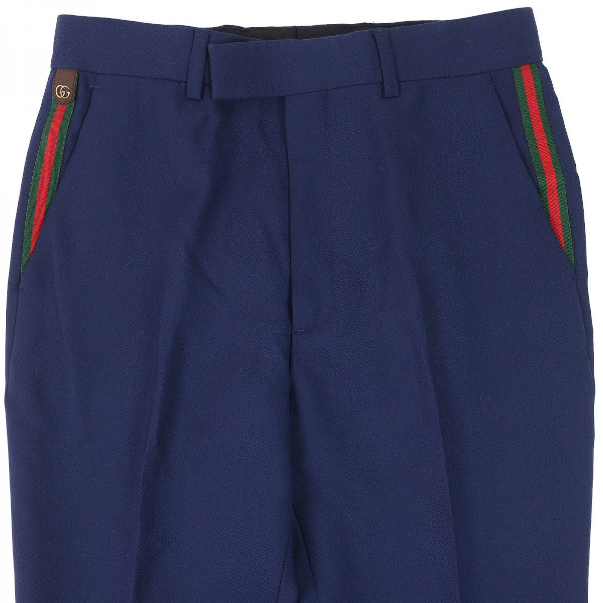 GUCCI slacks 698813 Outer: 80% wool, Outer: 16% mohair, Part: 46% acrylic, Part: 46% wool, Part: 8% polyester blue mens 46
