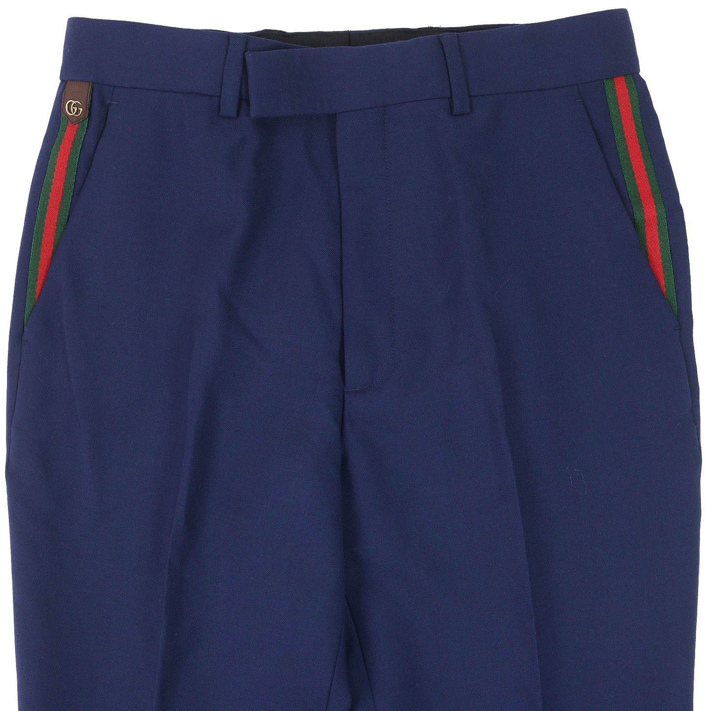 Gucci GG Marmont Webline Wool Slacks