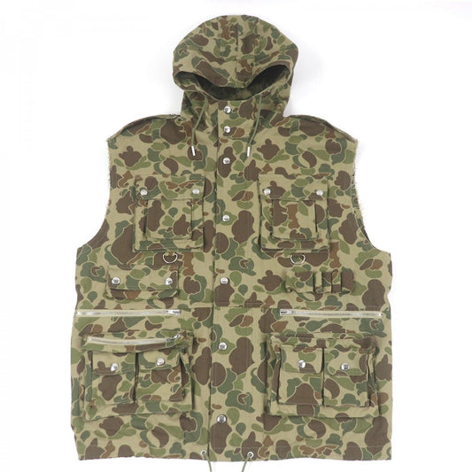 CELINE Vest 2W565060O Main: 100% cotton khaki mens 50