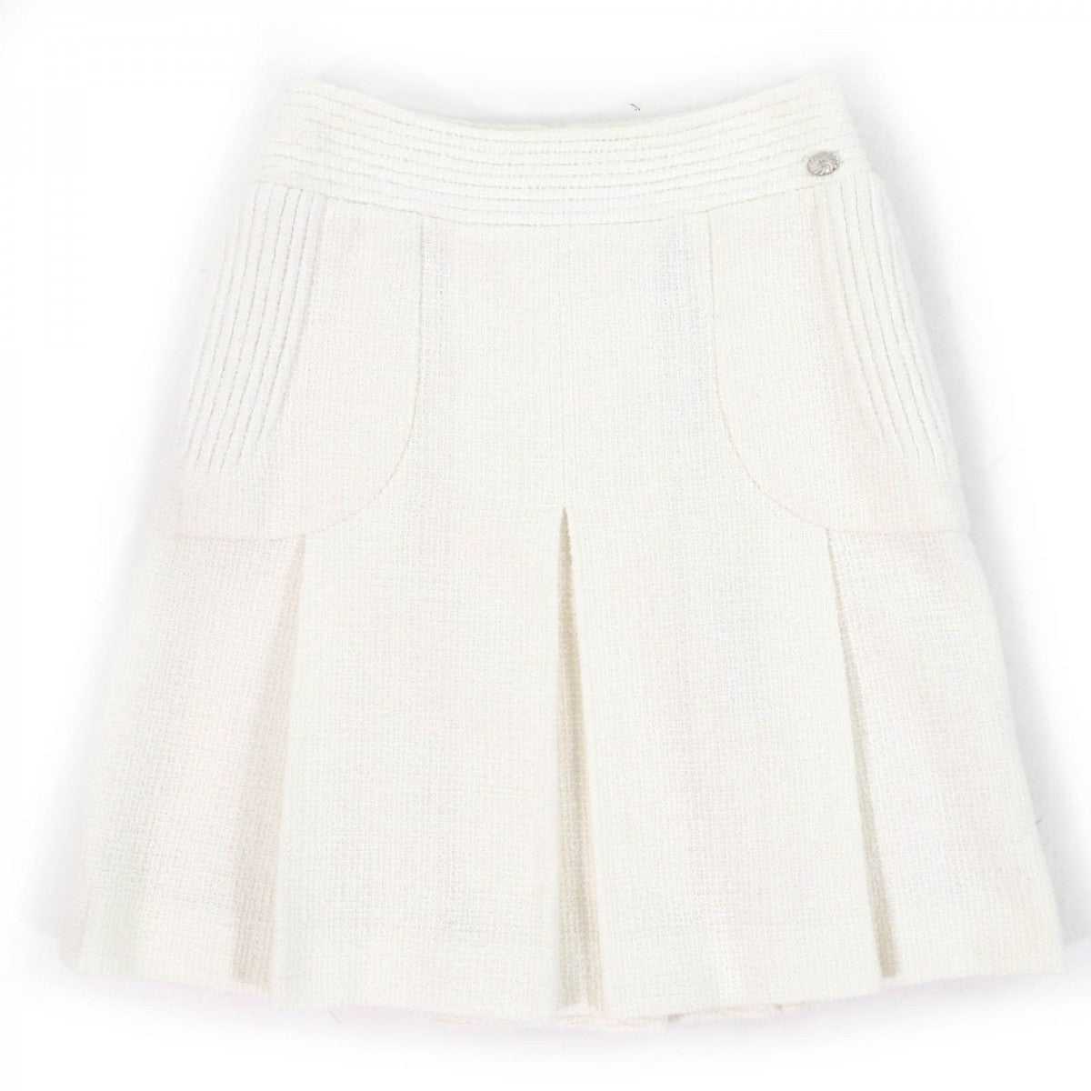 CHANEL Tweed skirt P43102V31742 Main: 100% cotton, Lining: 100% silk off white Women 34