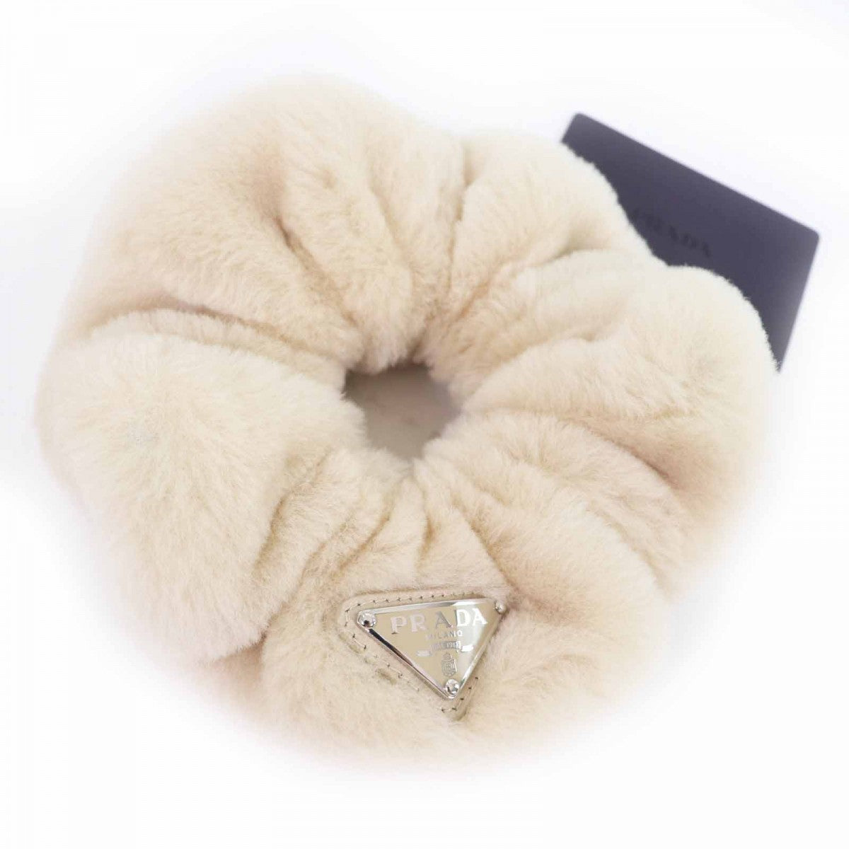 PRADA hair accessory 1IF131 Main: Sheep fur, Part: Sheep leather Ecru Women