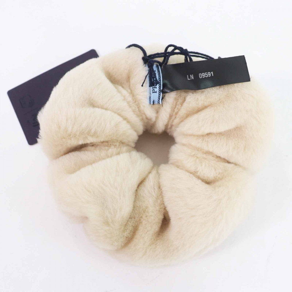 PRADA hair accessory 1IF131 Main: Sheep fur, Part: Sheep leather Ecru Women