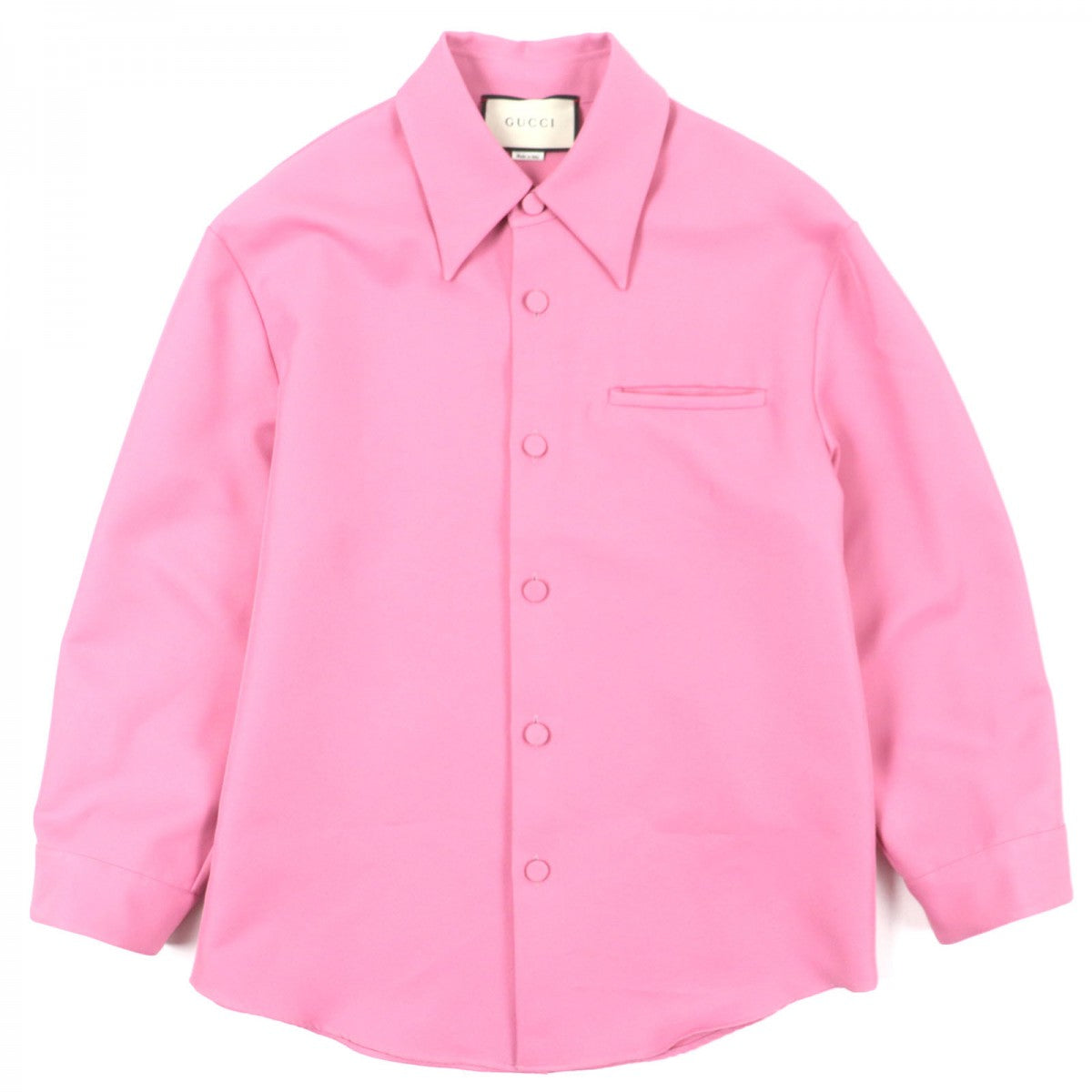 GUCCI Long sleeve shirt 498598 Main: 100% polyester pink mens 46