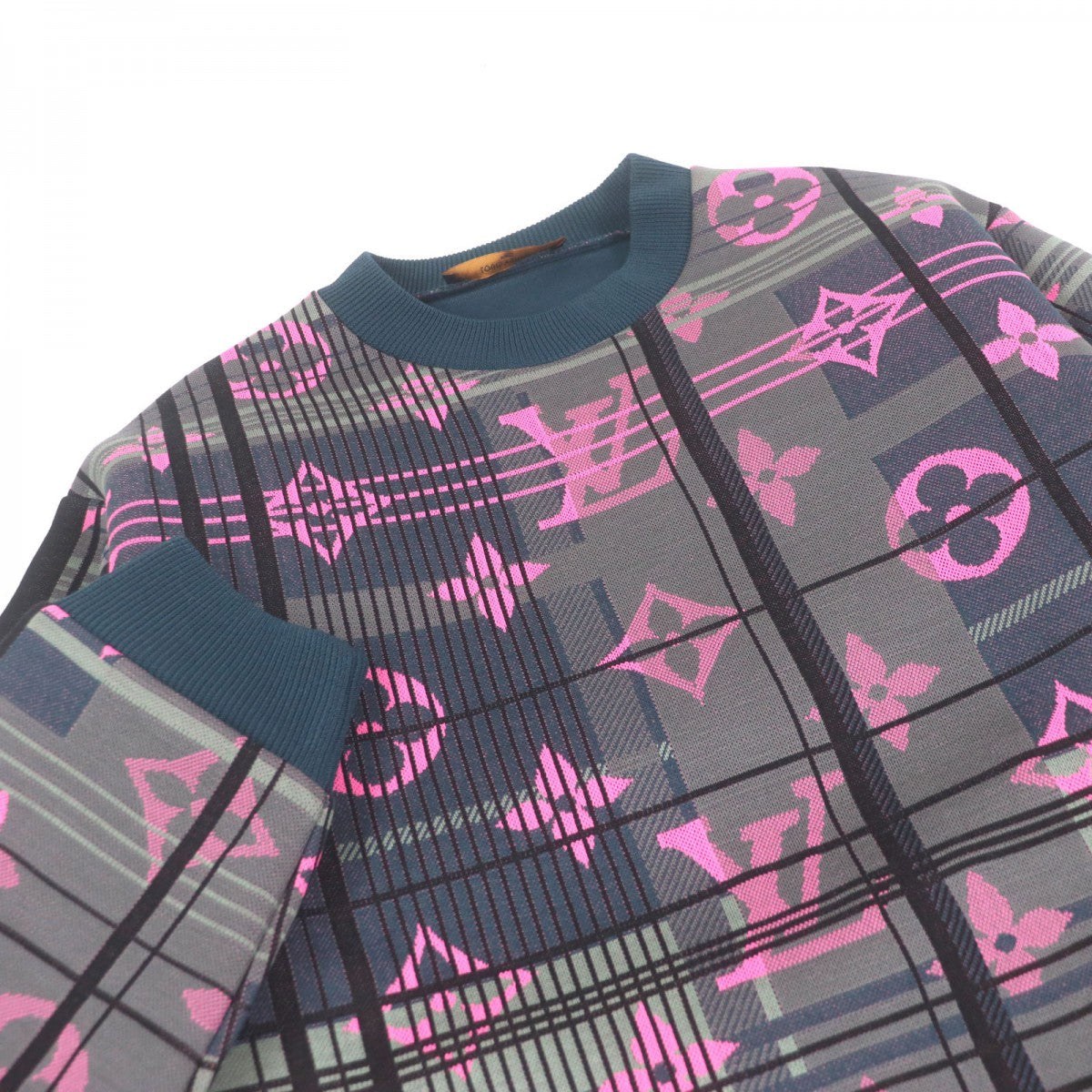 LOUIS VUITTON sweat HKY75 cotton Green type S