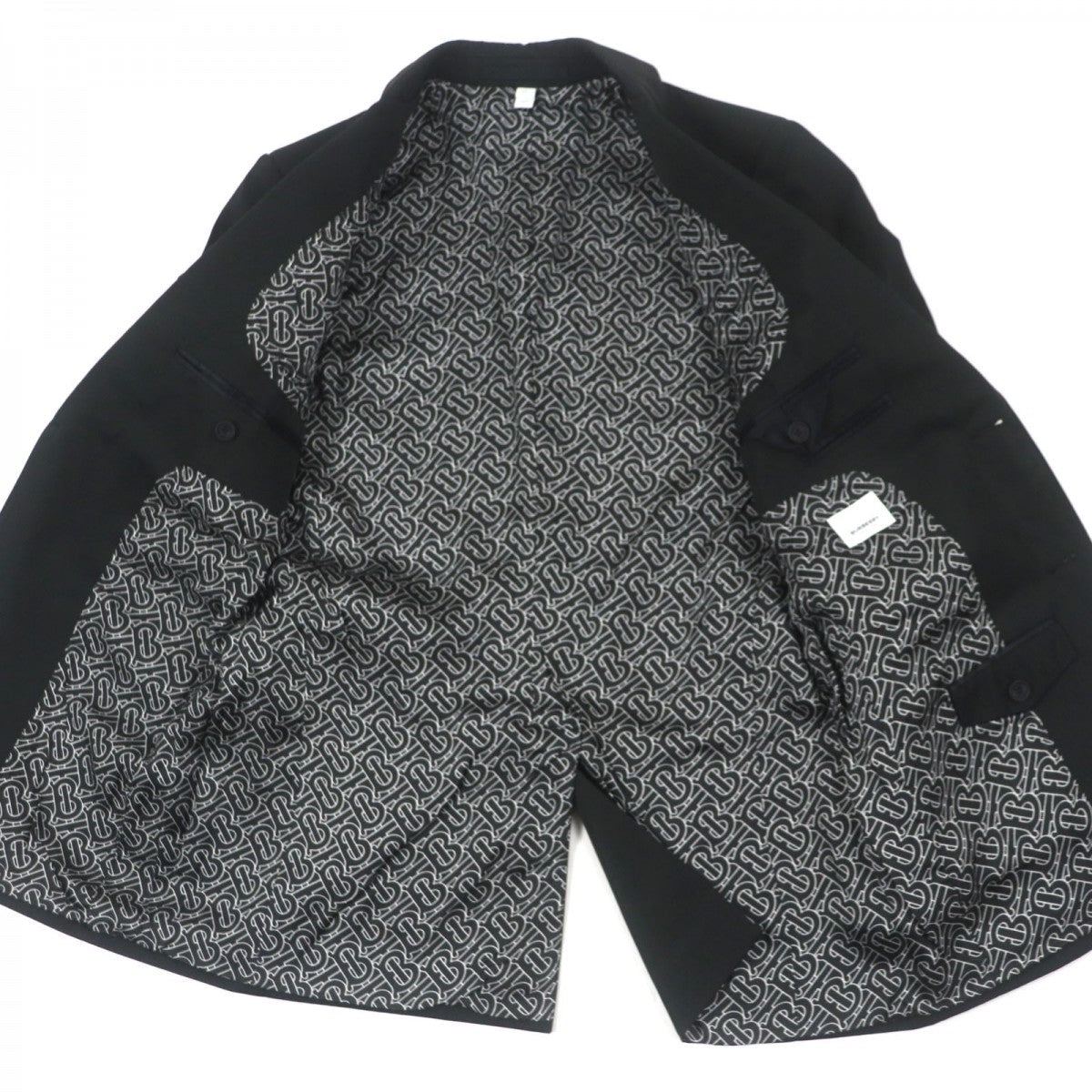 BURBERRY tailored jacket 8028424 polyester black 46