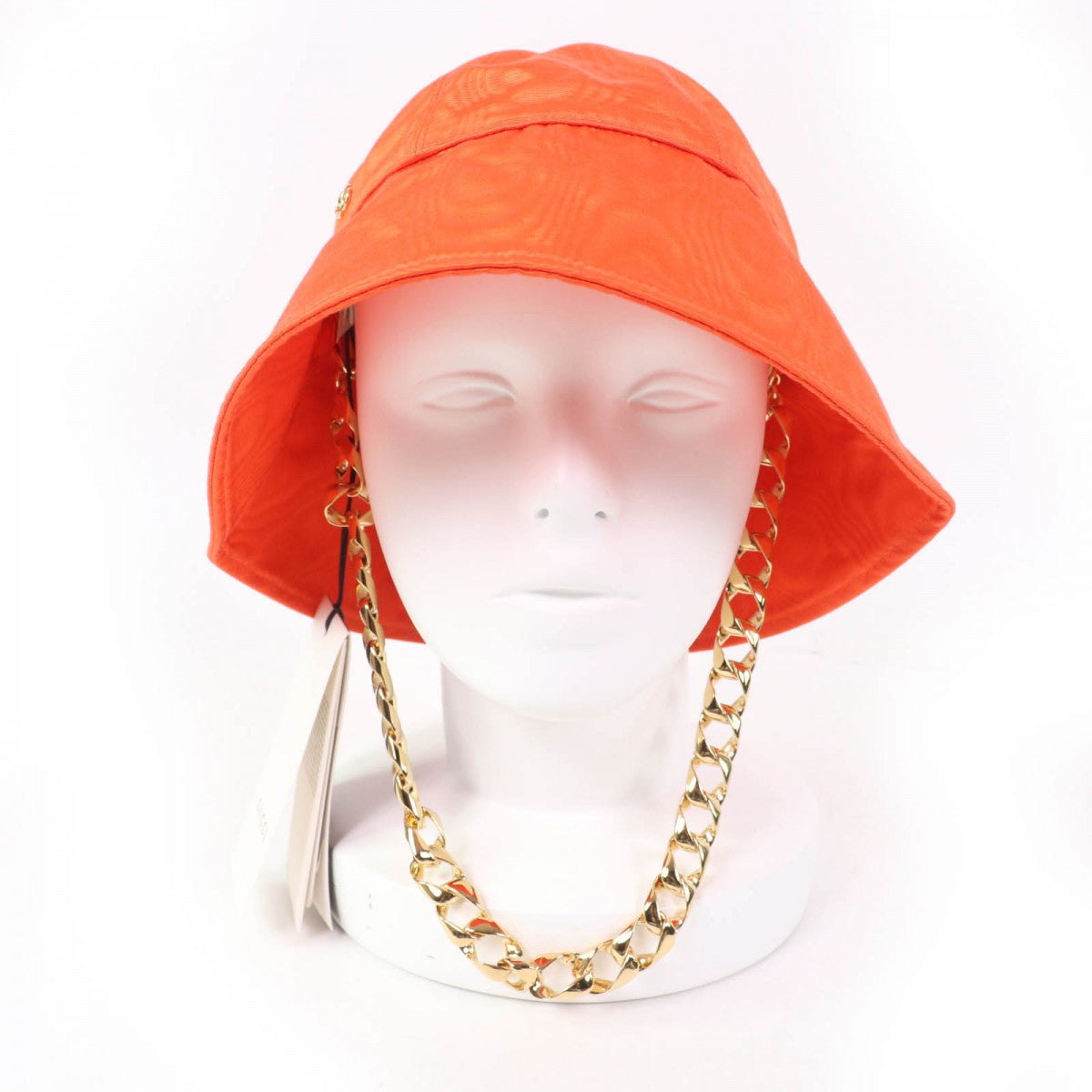 GUCCI hat 729128 Main: 100% rayon, Lining: 55% cotton, Lining: 45% rayon Orange Women M