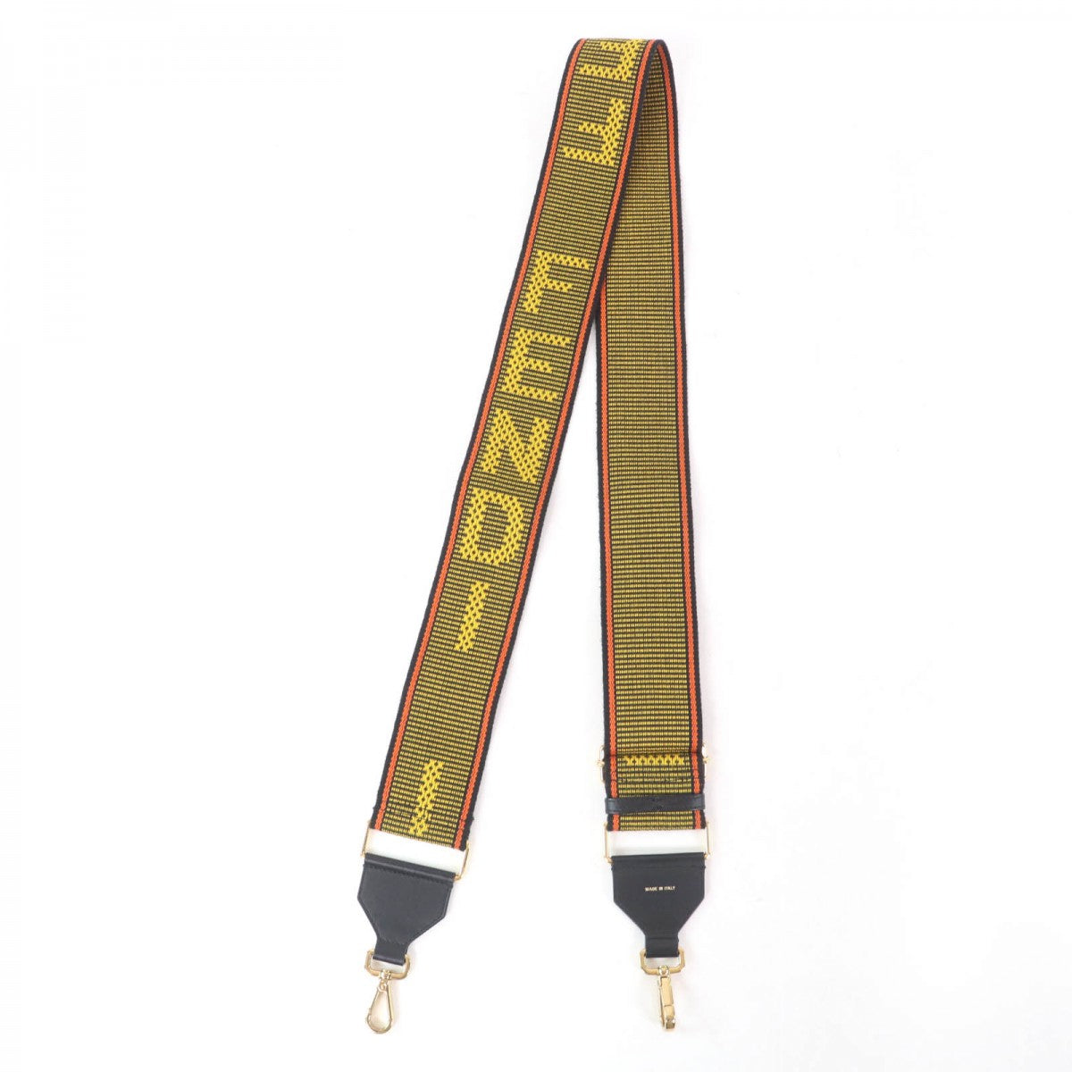 FENDI Shoulder strap 8AV386 Canvas x leather multicolor Signature Strap you Women(Unisex)