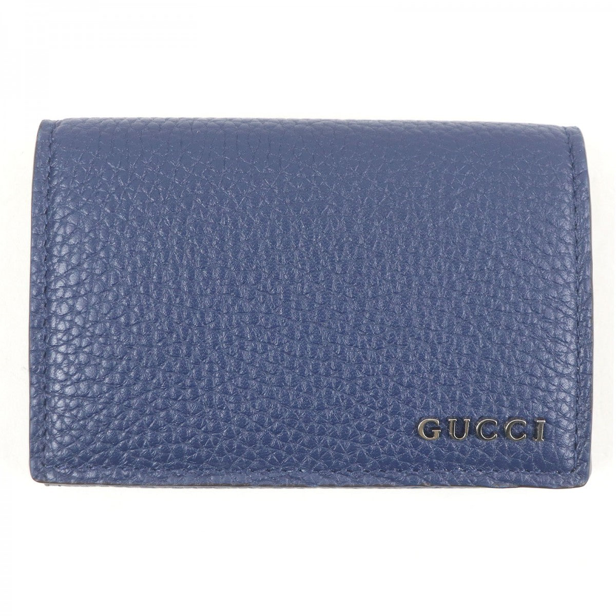 GUCCI name card holder 771152 Main: Leather blue mens