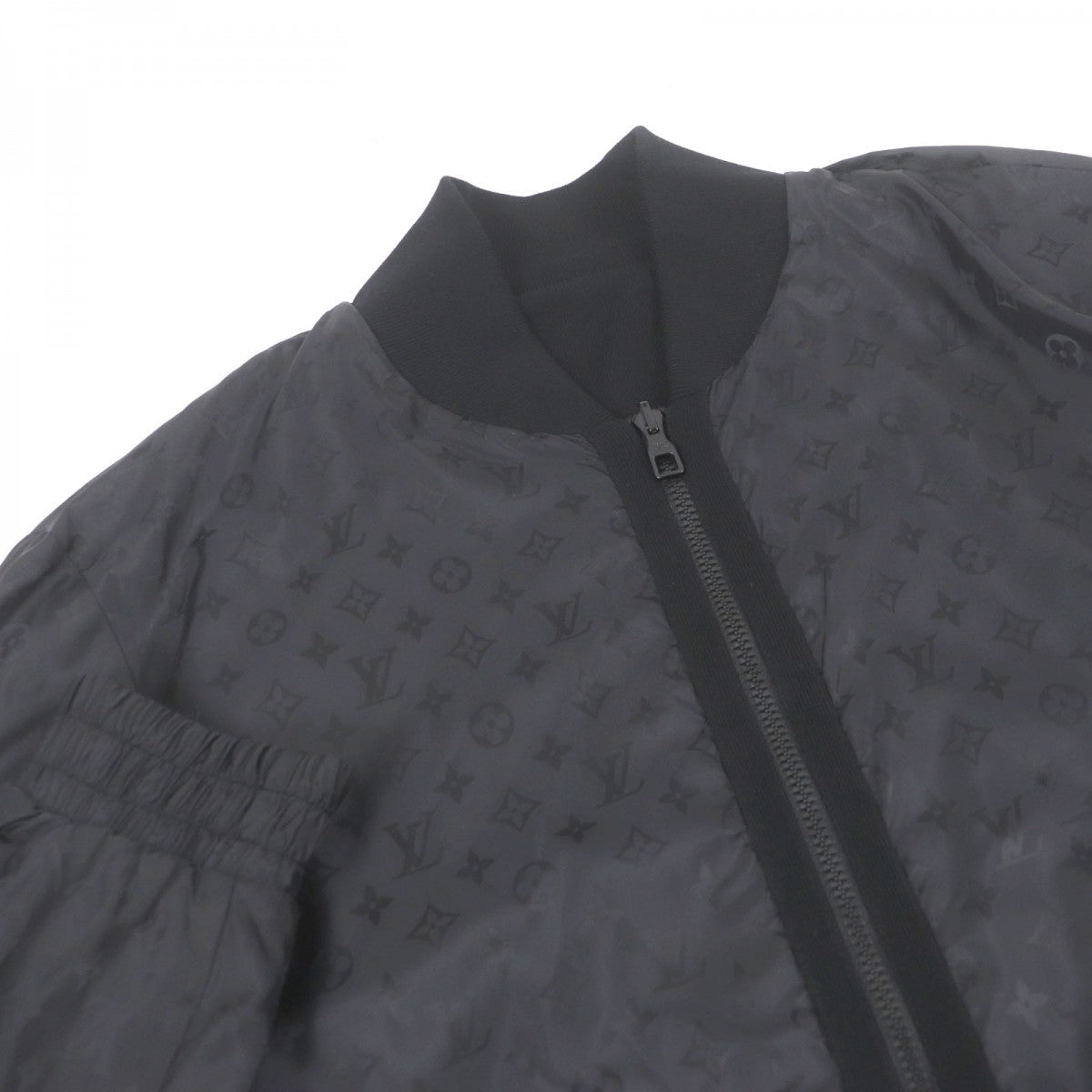 LOUIS VUITTON Bomber jacket Outer: 100% cotton, Lining: 100% polyamide (nylon) black mens XL