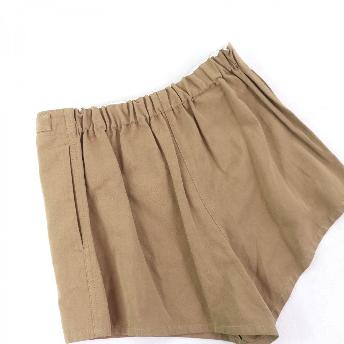 PRADA Shorts P279H Main: 62% cotton, Main: 38% linen, Part: 100% cotton Brown Women 36