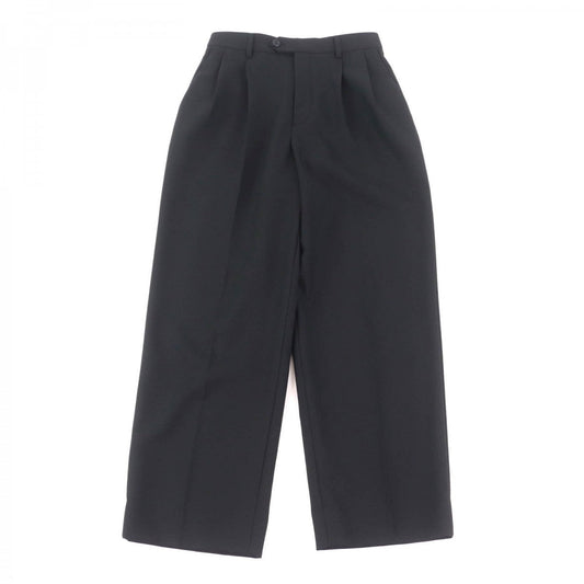 CELINE slacks 2P519673D Outer: 100% wool, Lining: 100% cotton, Part: leather black Women 34