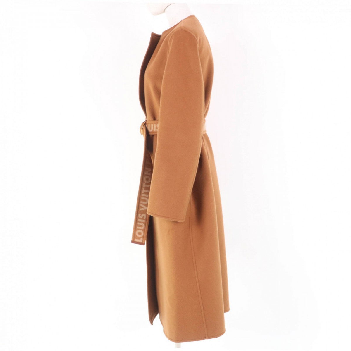 LOUIS VUITTON coat Main: 99% wool, Main: 1% silk, Lining: 53% rayon, Lining: 47% cupra, Part: 100% polyester Brown Women 36