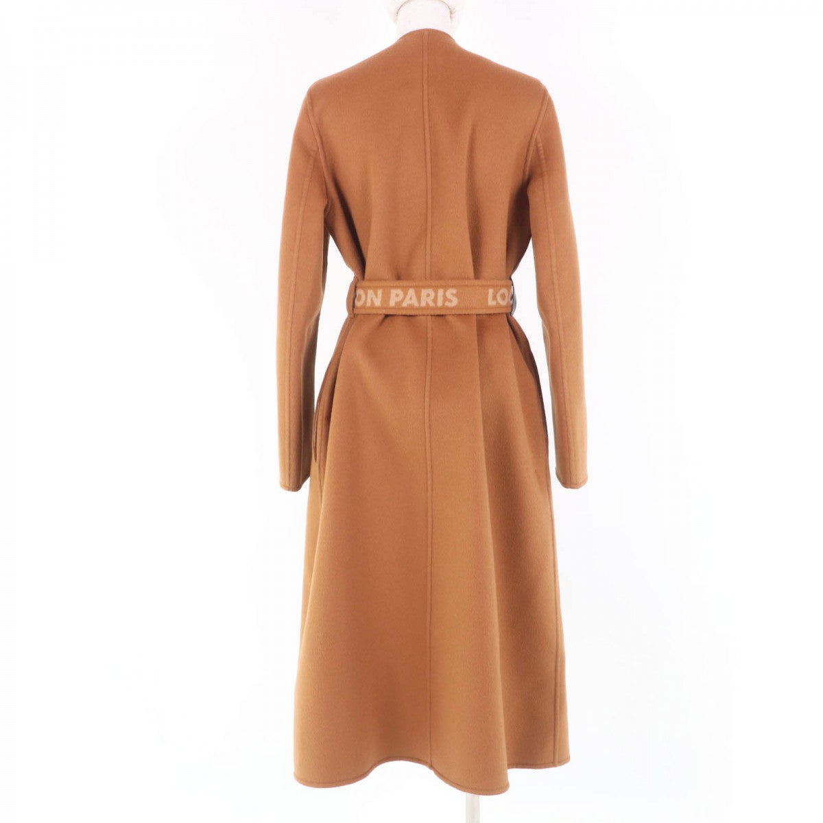 LOUIS VUITTON coat Main: 99% wool, Main: 1% silk, Lining: 53% rayon, Lining: 47% cupra, Part: 100% polyester Brown Women 36